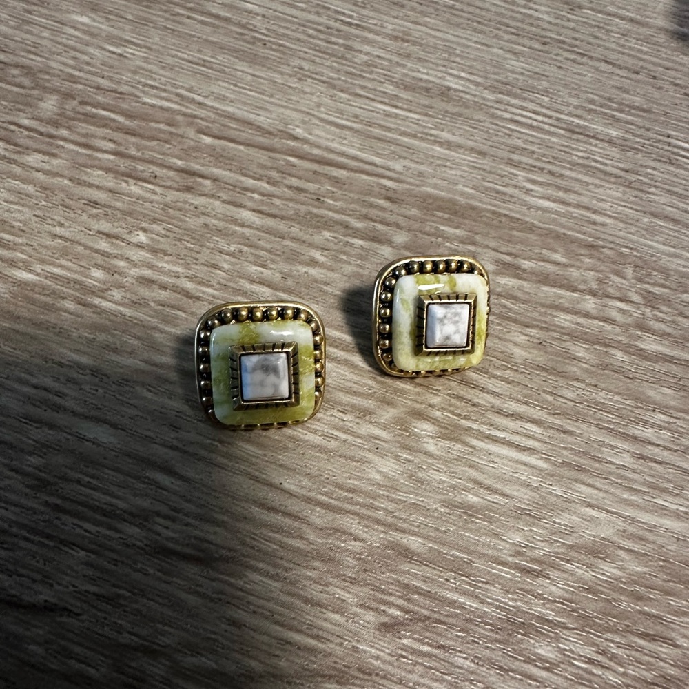VINTAGE MICHAL GOLAN STUDDED EARRINGS FOR PIERCED EARS